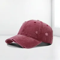 Retro Distressed Baseball Cap for Women Washed Cotton Trucker Hat Adjustable Baseball Hats Men Outdoor Sports Travel Hat 1