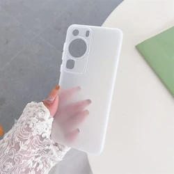 Ultra Thin Matte Shockproof TPU Smartphone Case Cover - P40 (Clear)