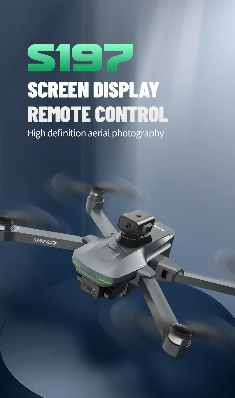 Description Picture 2 of item2024 Edward S GPS Brushless Drone Screen Controlled Memory Card 8K HD Camera Obstacle Avoidance Aerial Photography Dron Toy Gift