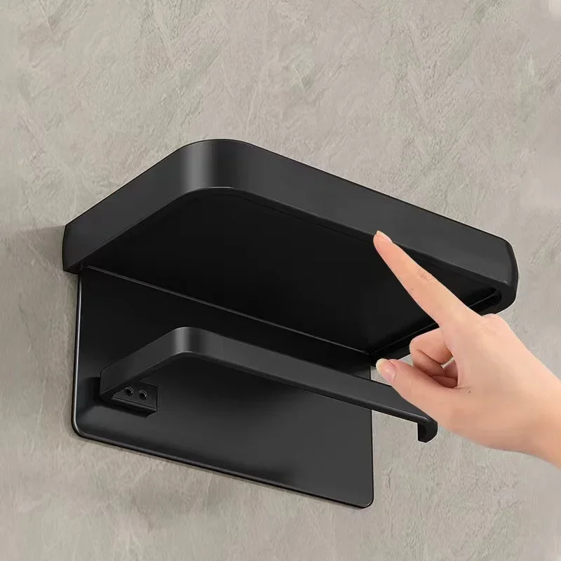 Aluminum Alloy Toilet Paper Holder Tissue Rack Bathroom Tissue Holder for Bathroom Storage Shelf Accessories