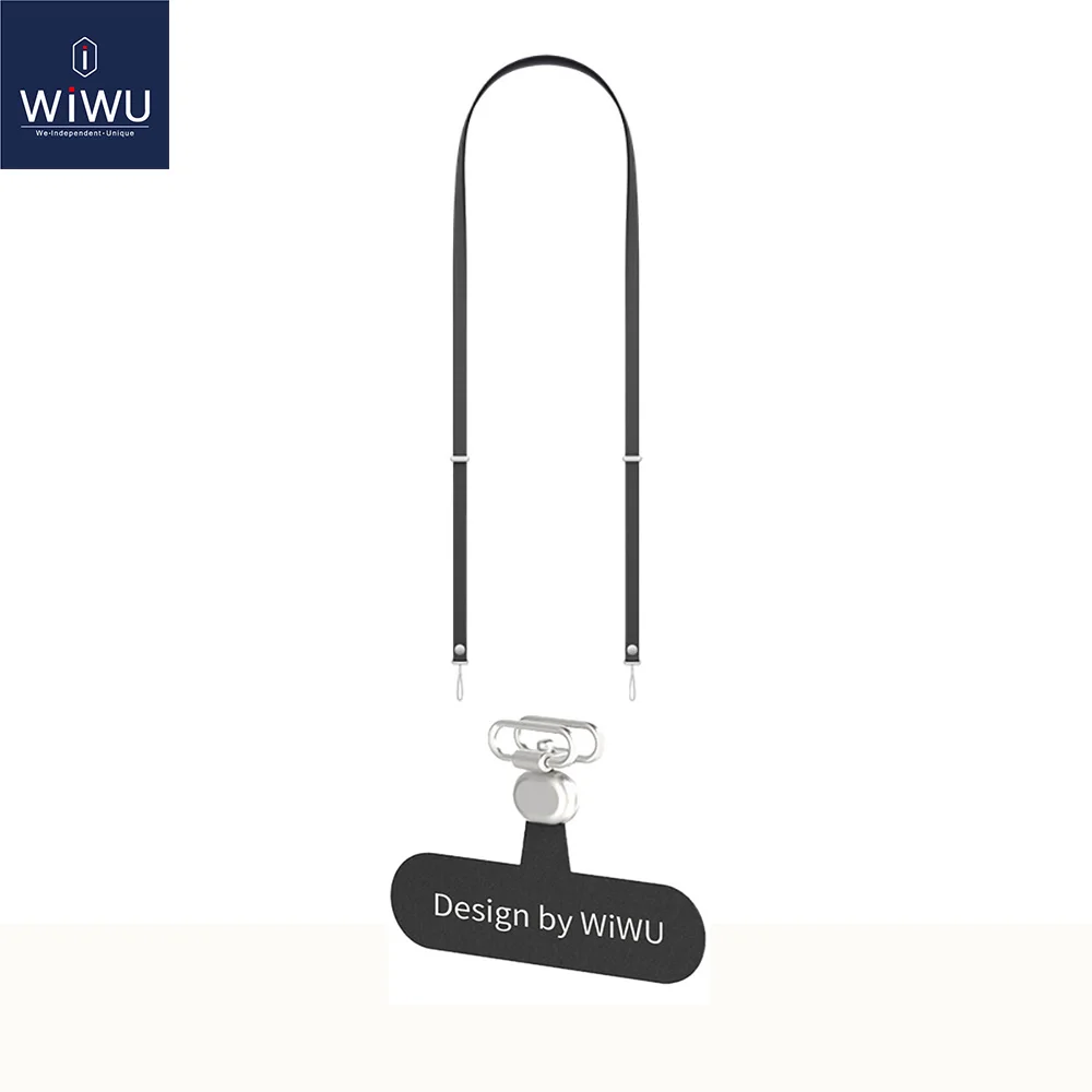 WiWU Skin-Friendly Adjustable Phone Lanyard with Crossbody and Neck Strap