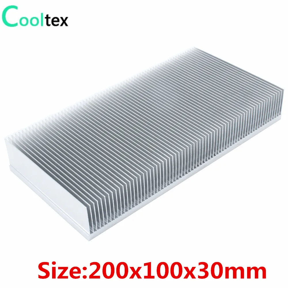 

Aluminum Heatsink 200x100x30mm Skiving Fin Heat Sink Cooler Radiator for Electronic Chip LED Cooling Heat Dissipation