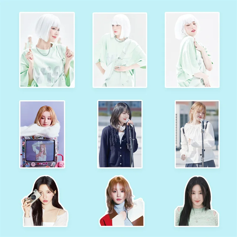 103pcs K-POP GIDLE Album Wife Single Sticker Decal Collectible Gift (G)I-DLE DIY Notebook Decoration KPOP Postcard Fine Photo