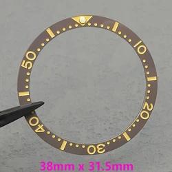 Enhanced Flat Ceramic Bezel Insert for Watches - 38mm x 31.5mm (06)