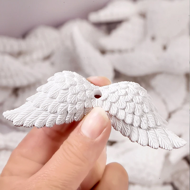 Silicone Mold Angel Wing Necklace Pendant Resin Mould for DIY Craft Cake Baking Candy Cupcake