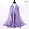 107298-994832.jpg Musulman en mousseline de soie Hijab femmes bulle en mousseline de soie écharpe pour femmes dames voile musulman Islam couleur unie malaisie Musulman Wrap foulards