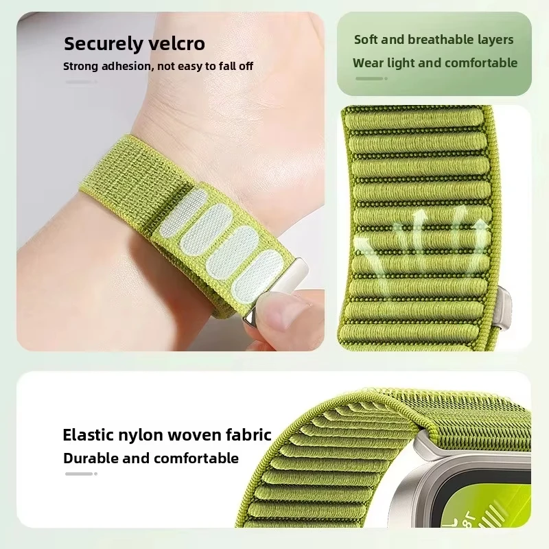 Premium Nylon Loop Sport Watch Band - Universal 20mm/22mm Strap