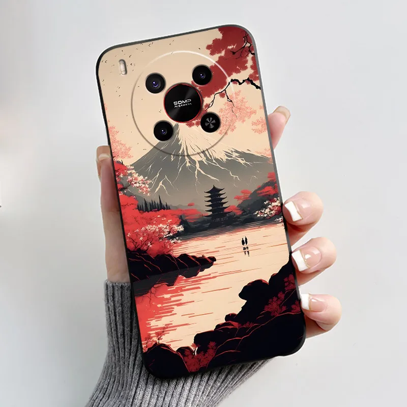 Chic Bright Pattern Silicone Phone Case - Pink Sand Beach & Garden Shockproof Shell