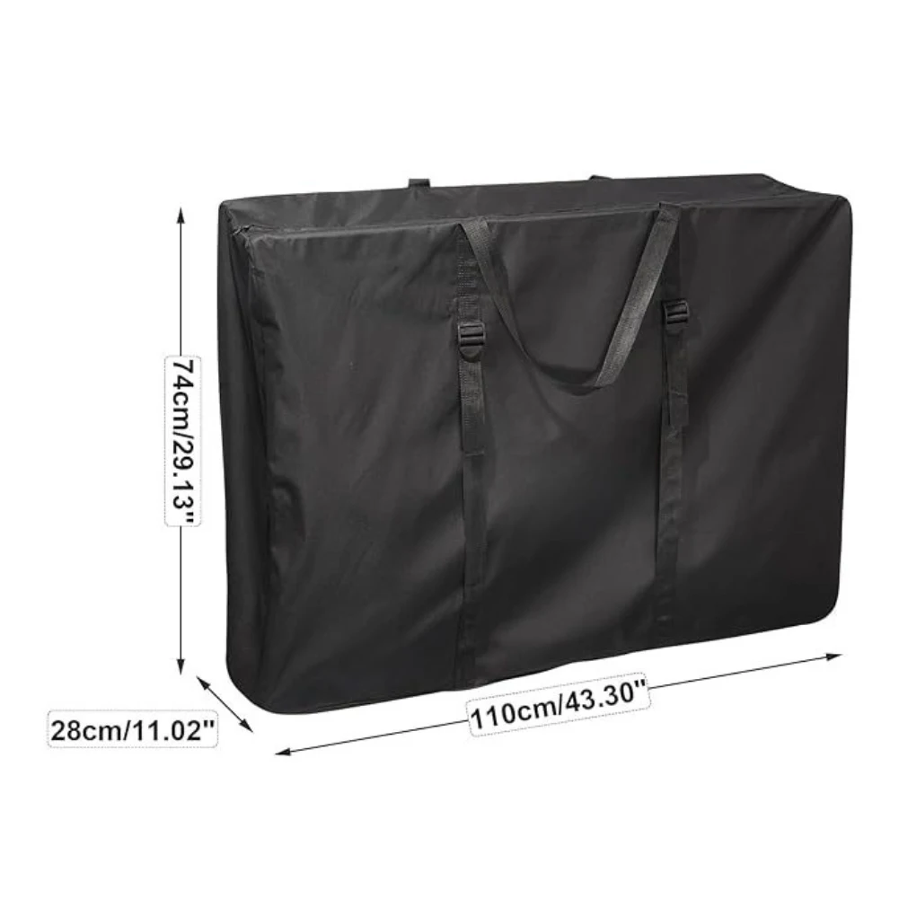 1PC 210D 옥스포드 접이식 의자 보관 가방(지퍼 및 조절 가능한 스트랩 포함) 야외 캠핑 비치 리클라이너 휴대용 케이스