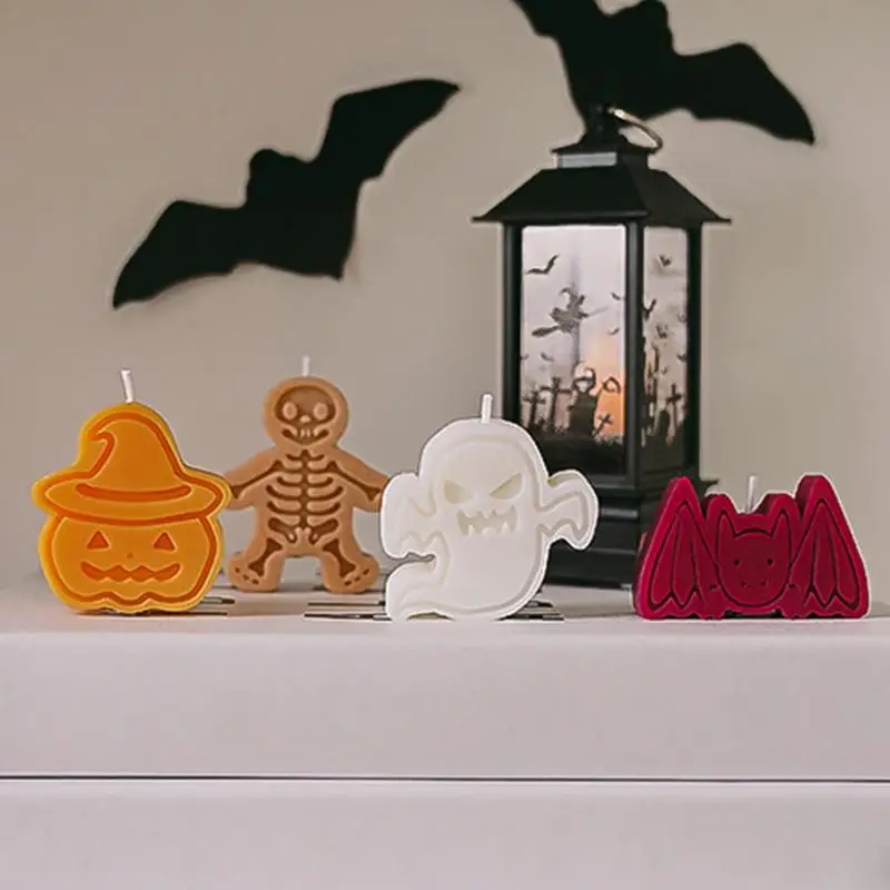 4pcs Comforting Scent Candles Set For Halloween Shaped Candles Safe Scented Candles Novelty Candles navidad decoracion 2025 - Image 4