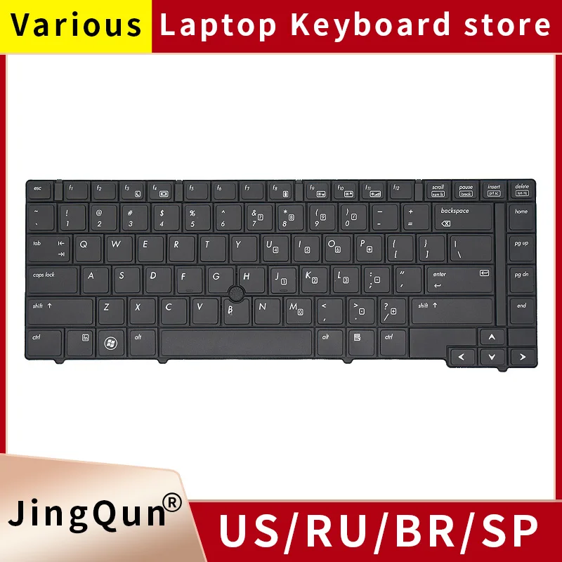 Teclado Original do Portátil Russo dos Eua hp Novo hp Satélite Elitebook 8440 8440w 8440p