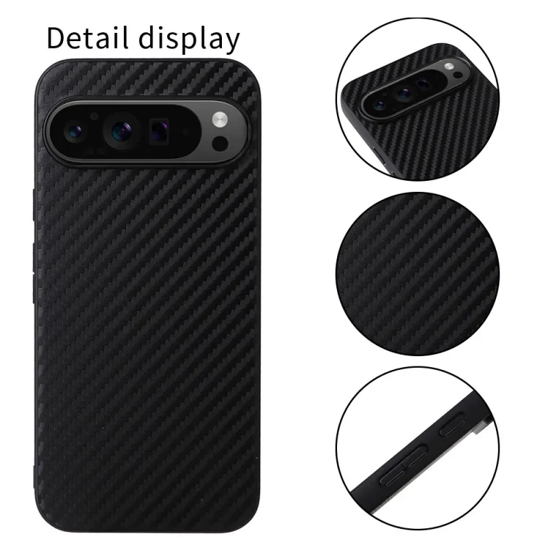 Luxury Leather Carbon Fiber Saffiano Leopard Print Shockproof Phone Case