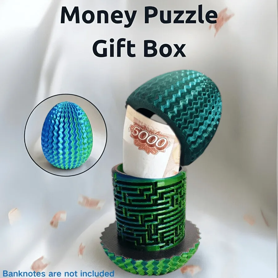 Mystery Money Puzzle Gift Box Perfect for Birthday Easter Unique Surprise Egg Decoration Ideal for Parties Celebrations Birthday