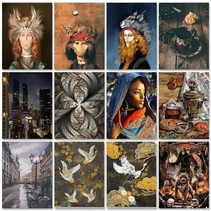 Diy Paint Numbers Acrylics Paint Number Personal Pictures Diy Paint