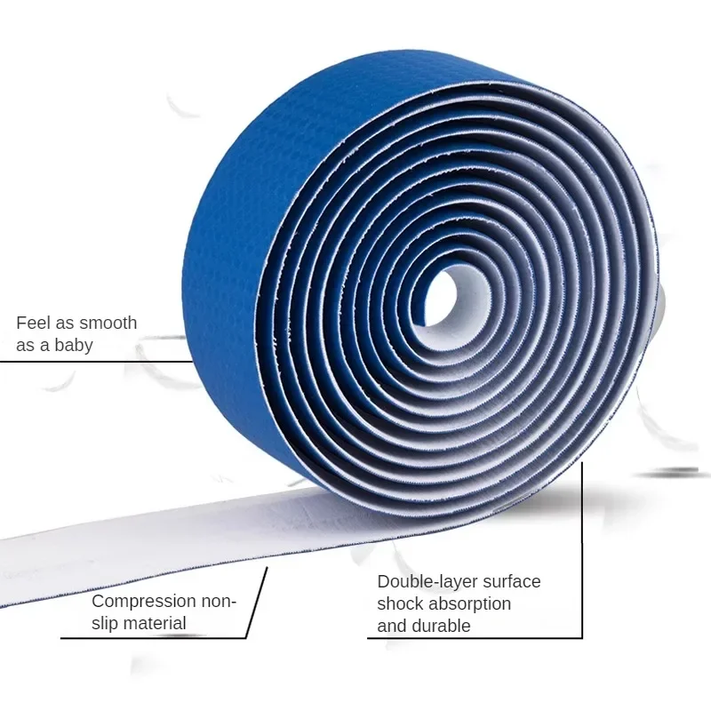 Bicycle Handlebar Tape Solid Color Anti-Slip Damping Cycling Road Bike Handle Belt Wraps With End Plugs