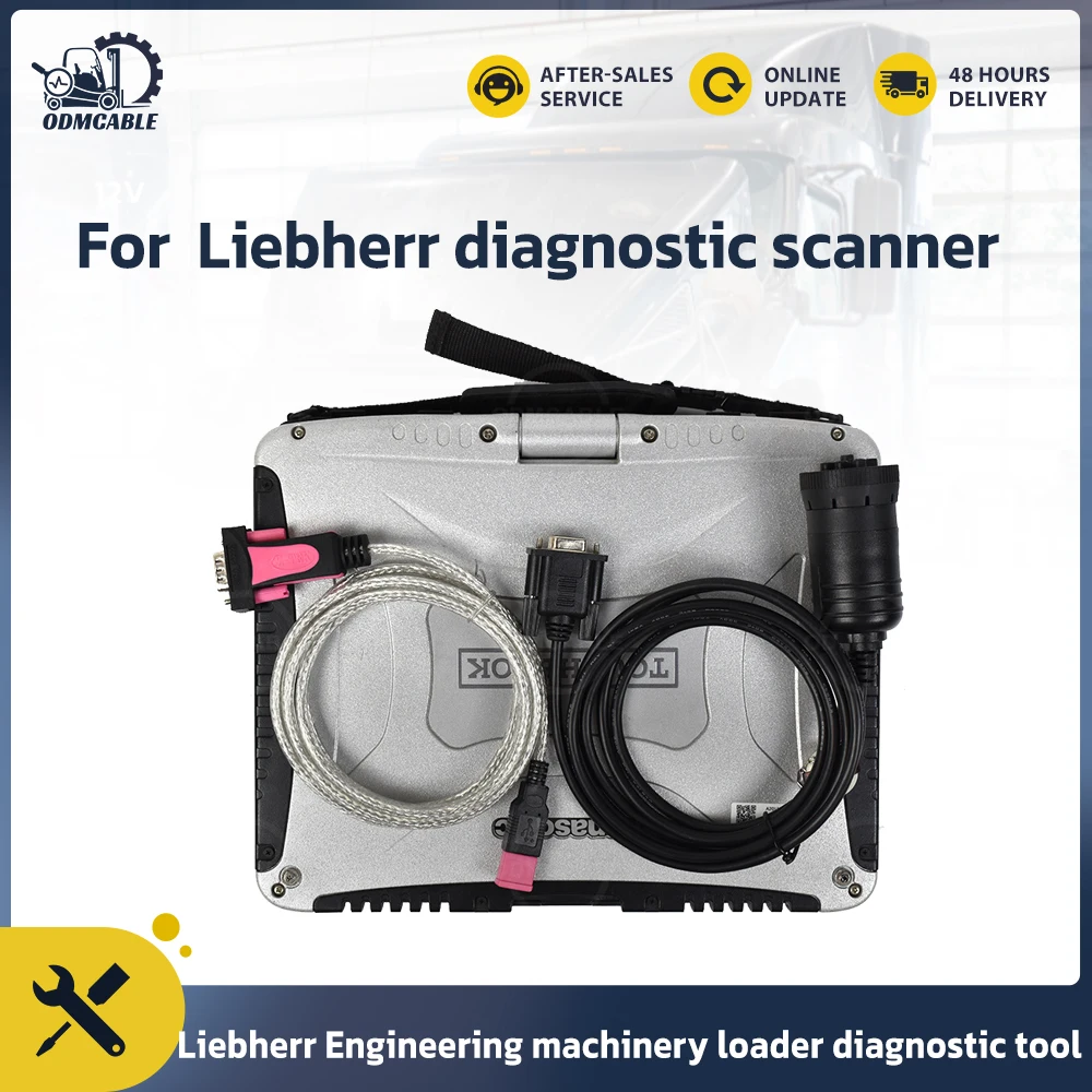 For Sculi Liebherr auto diagnostic scanner wire harness with cf19