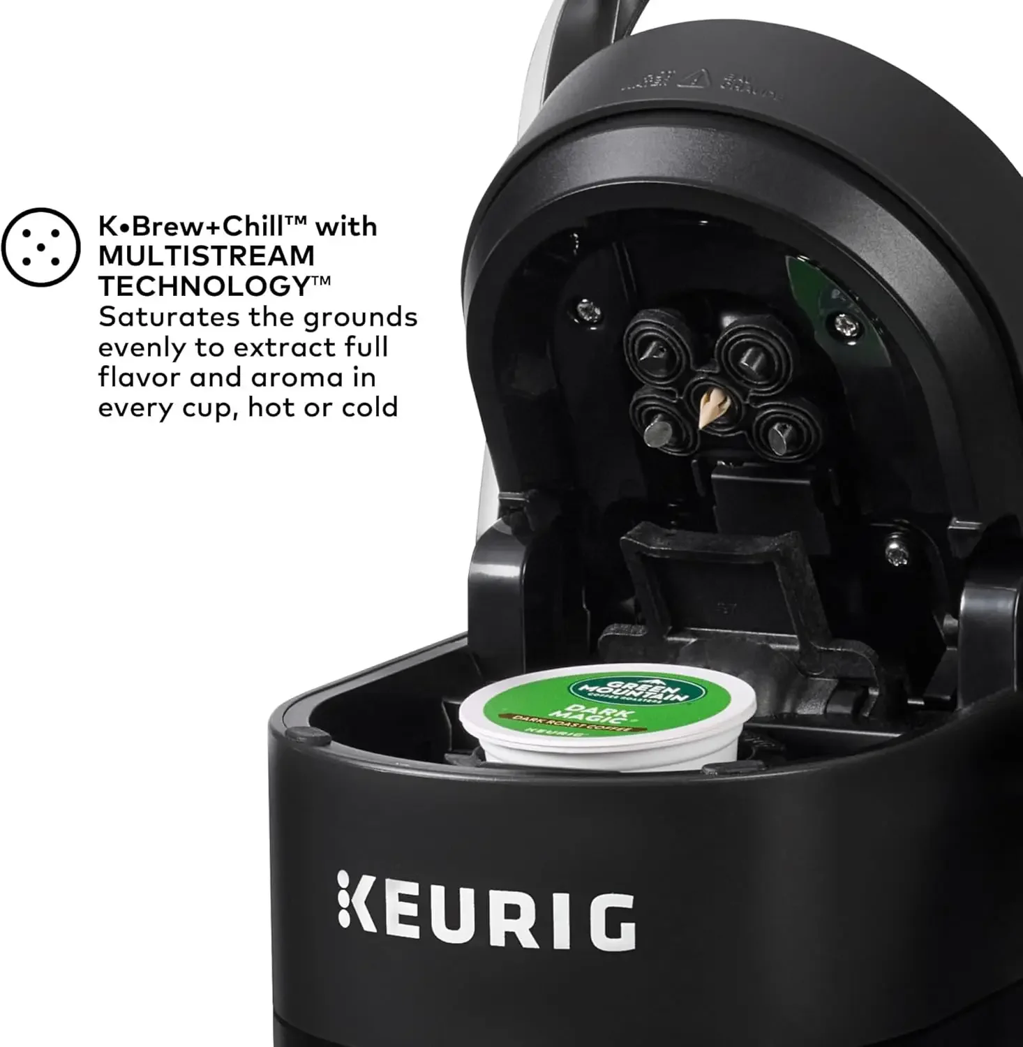 K-Brew+Chill Iced or Hot Single-Serve K-Cup Coffee Maker with MultiStream and QuickChill Technology, 70oz. Removable Rese 5