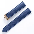 Blue gold buckle