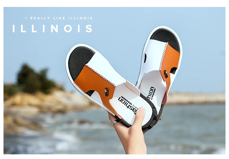 2024 Summer Men Shoes Sandals Original Comfortable Slip-on Casual Sandal Fashion Shoes Men Slippers Zapatillas Hombre Size 38-47 S472724a92cea4613bb3b6fa61348a87ax