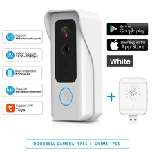  Tuya WiFi Smart Video Doorbell 1080P Door Bell IP Camera Two-Way Video Intercom With HD IR Night Vision Smart Home Security 