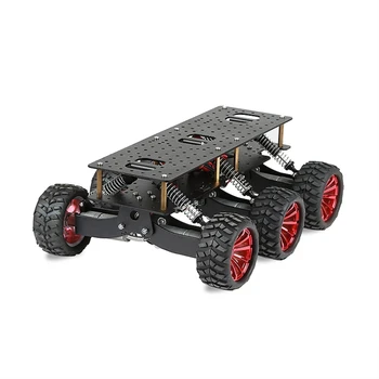 Smart 6WD Robot Car Chassis assorbimento degli urti Off Road arrampicata ricerca e piattaforma di salvataggio per Arduino Raspberry Pie giocattolo RC fai da te
