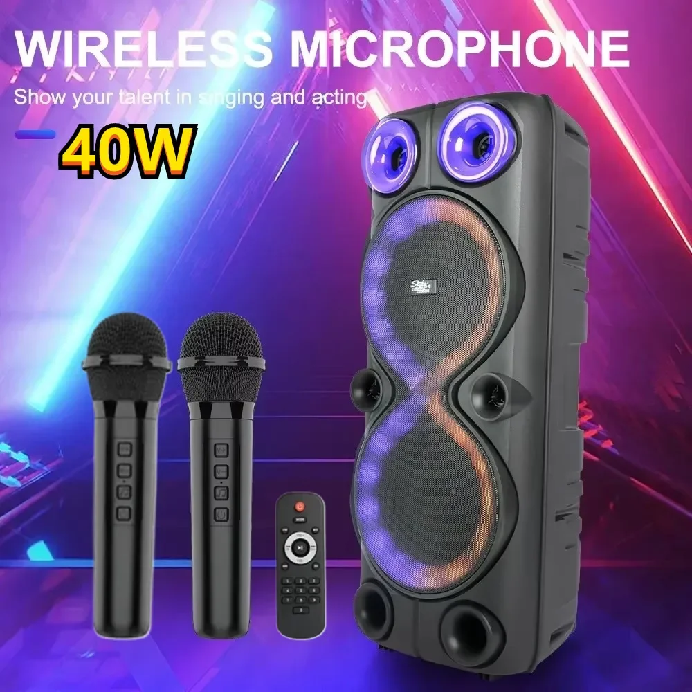 New High-power Bluetooth Speaker Dual 8-inch RGB Marquee Wireless 2