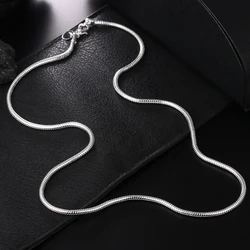 925 Silver 16/18/20/22/24 Inch 3MM Snake Bone Chain Necklace For Women Men Wedding Fashion Jewelry Charm Gifts