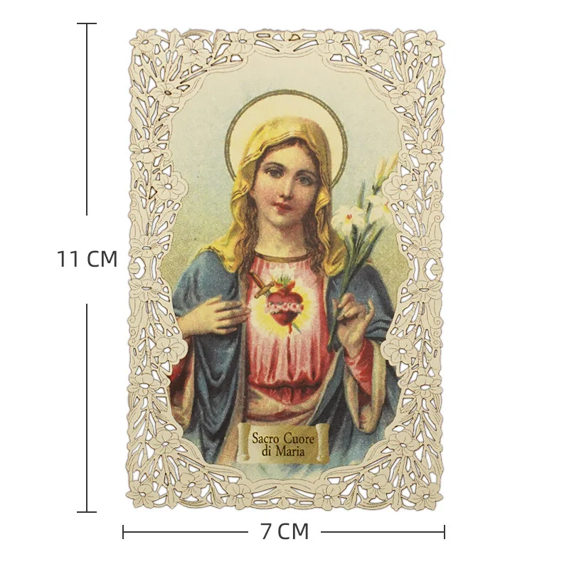 Christian Bookmark Catholic Christian Virgin Mary Decorative Cards