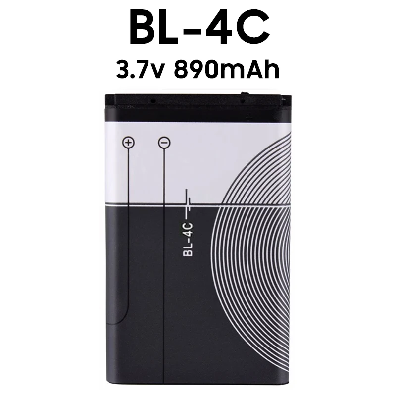 New-BL-4C-3-7V-890mAh-Lithium-Polymer-Phone-Battery-BL4C-BL-4C-For ...