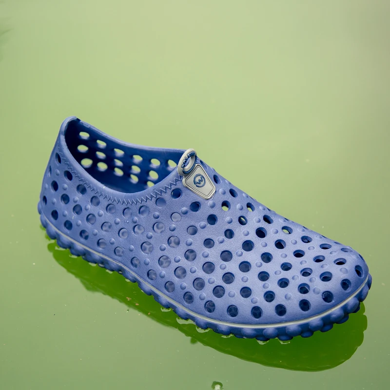 Large Size EVA Men Vacation Beach Sandals Travel Leisure  Slippers Outdoor Wading Shoes Light Aqua Shoes 39-45# 3