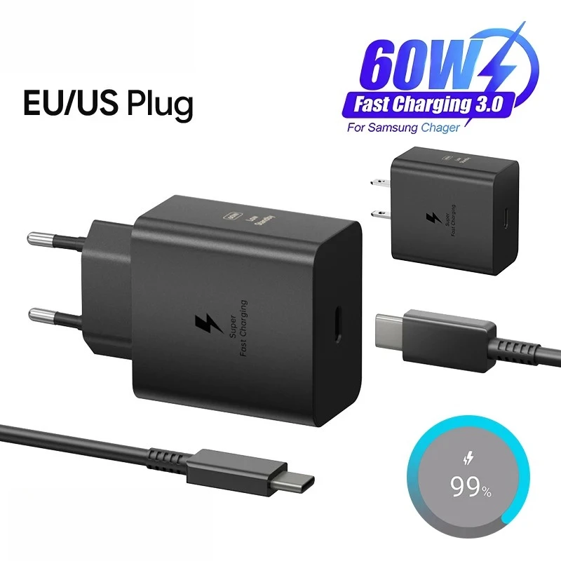 60W Super Fast Type C PD Charger
