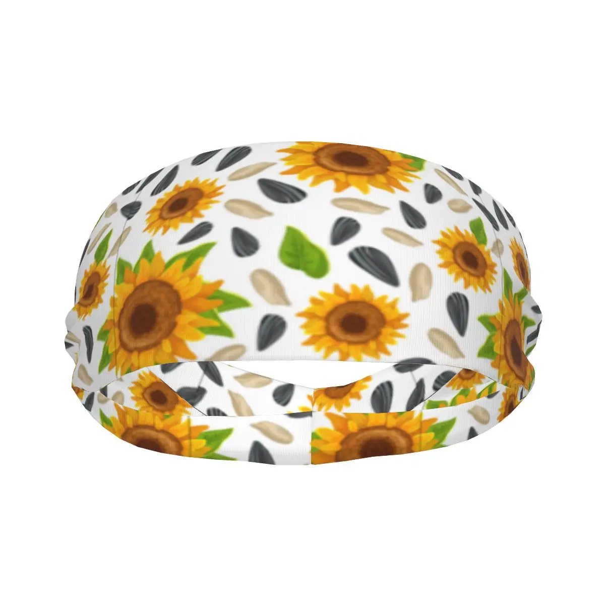

Эластичная повязка для волос с подсолнухом, повязка на голову для йоги, обруч для волос для макияжа, повязка на голову