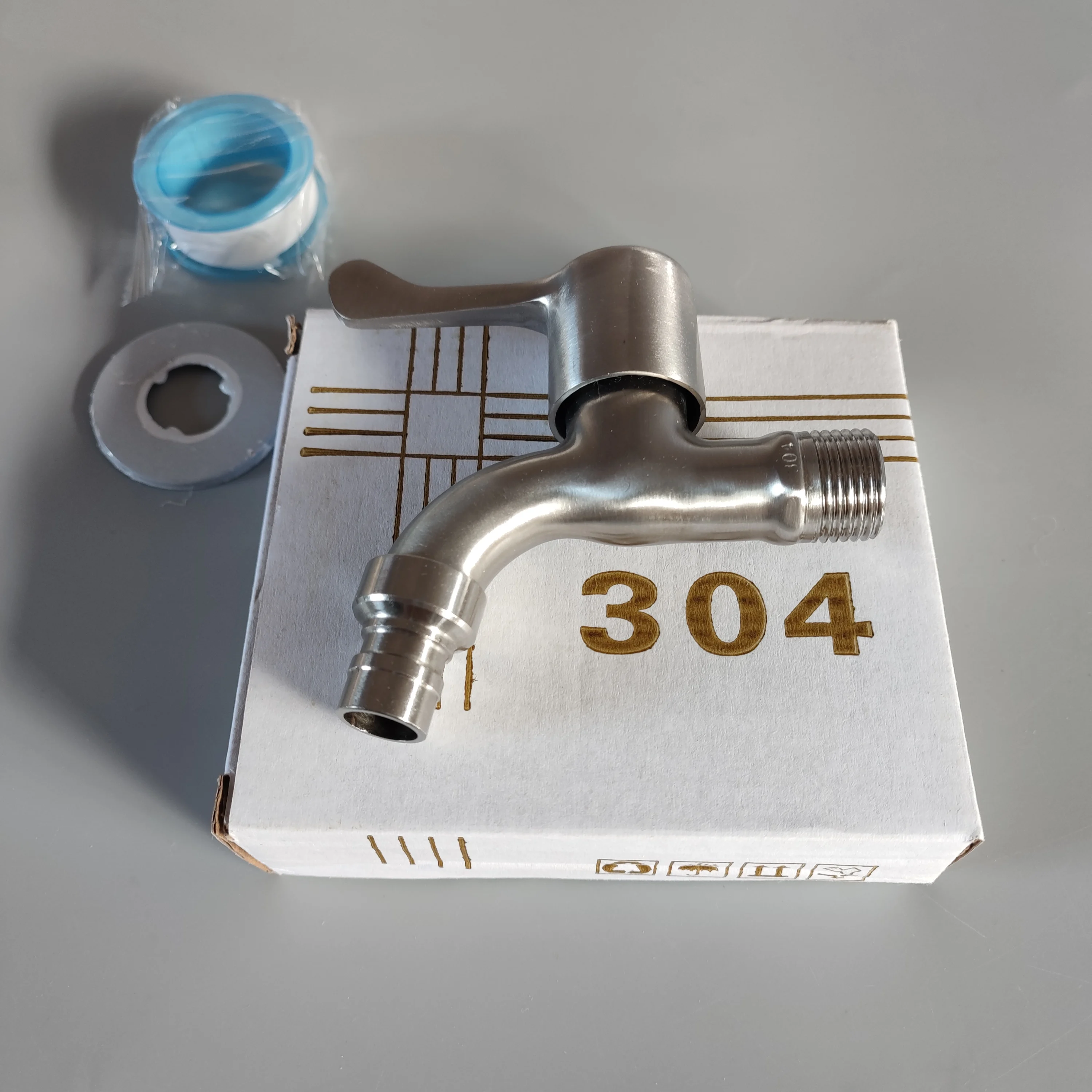 Thickenhandleupgradesus304stainlesssteelwashingmachinefaucet