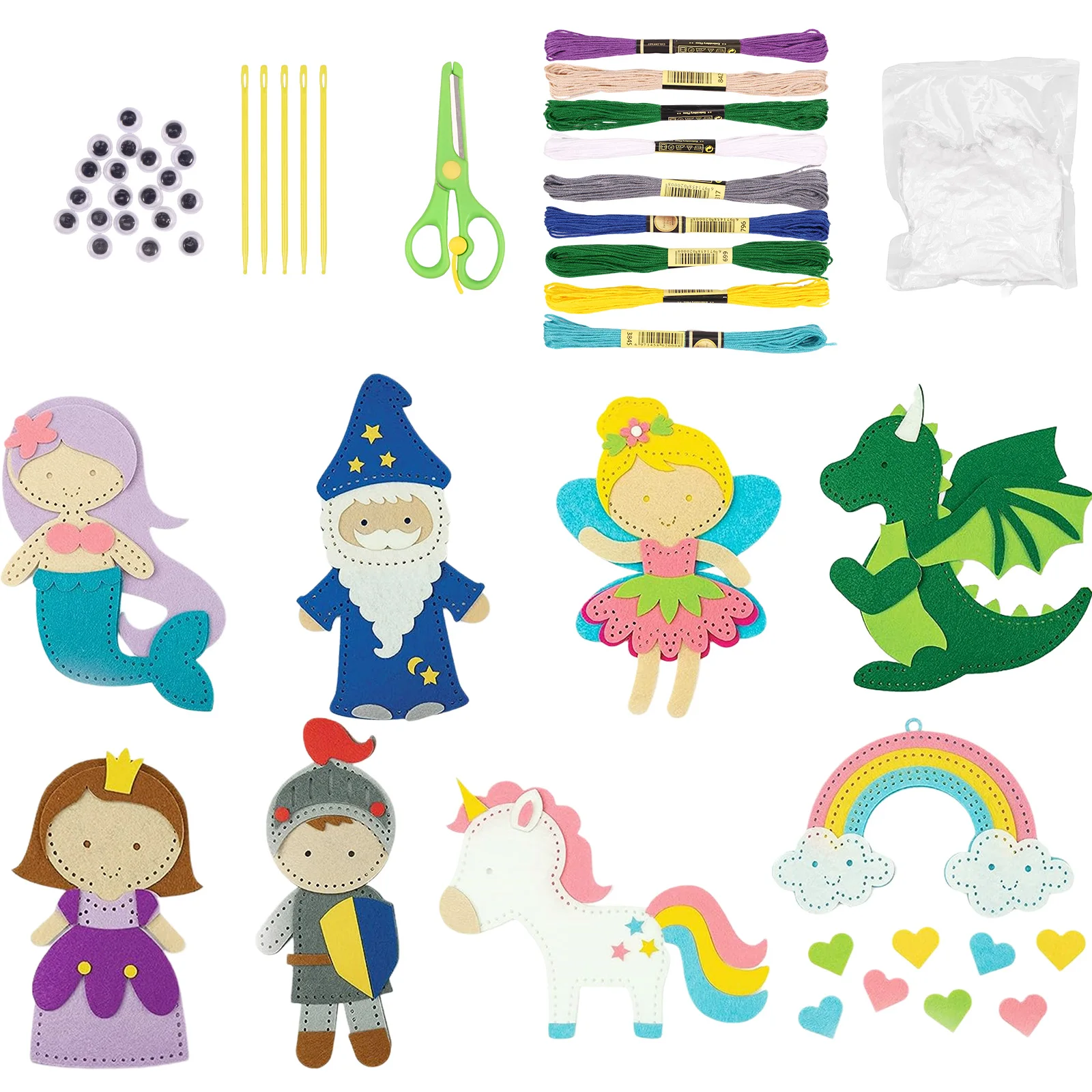 Forest Creatures DIY Felt Sewing Kit for Kids - Educational Craft Set for Beginners