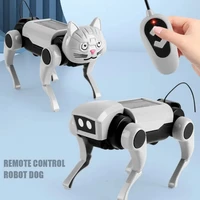 2 IN 1 RC Mechanical Dog Remote Control Cat Children's Toy DIY Assembly Science Electric Robot Dog Cat Model Set Educational Toy 2