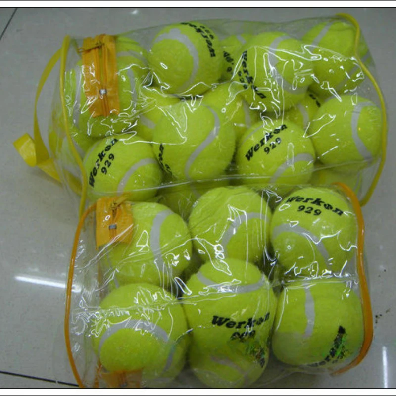 1pcs Tennis Balls Natural Rubber Tough and High Elasticity Tennis Sports Fitness Training Ball for Teenagers and Adults