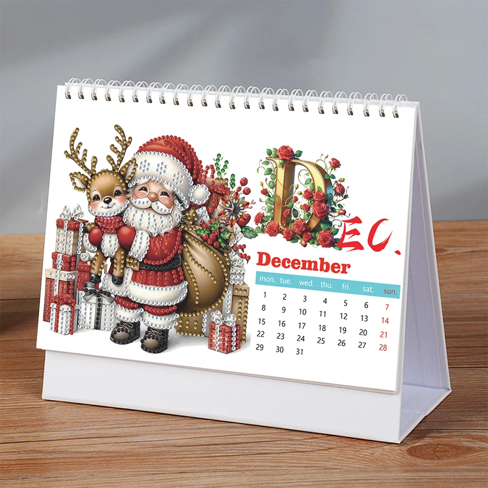 2025 5D DIY Diamond Art Desktop Calendar