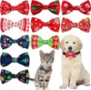 Christmas Dog Bow Tie Collar Holiday Pet Accessory with Bowknot Perfect for Dogs Ideal for Christmas and Special Celebrations