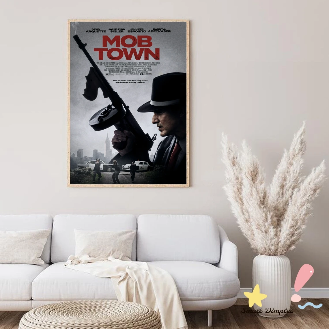 Фото Классический кинопостер Mob Town, холст, Художественная печать, украшение для дома, настенная живопись (без рамки) №2