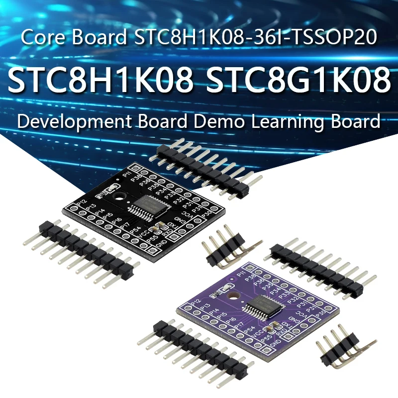 STC8H1K08 STC8G1K08 core board STC8H1K08-36I-TSSOP20 development board demo board learning board For STC8