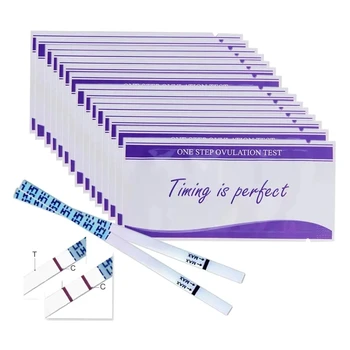 20PCS LH Ovulation Test Strip Women's Household Rapid Urine Measuring Testing Kits Over 99% Accuracy Self-check LH Test Paper 1