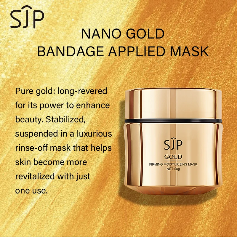 SJPGoldVitalityFirmingMoisturizingFacialMask24KBeautyWhitening