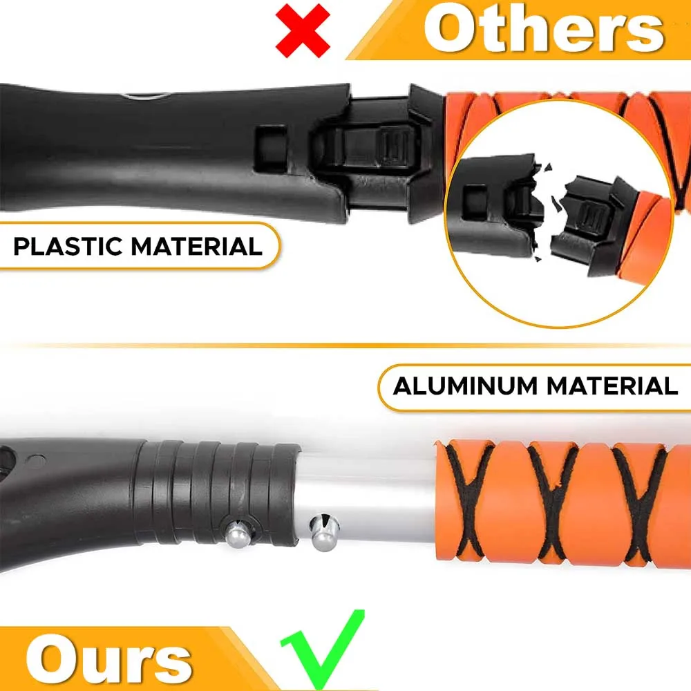 Detachable Car Snow Shovel Winter Ice Scraper Sweeping Brush Window Windshield Cleaning Scraping Removal Tool for Vehicle