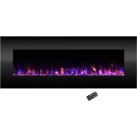 Electric Fireplace - 54 Inch No Heat Wall Mounted Fireplace With LED Flames Stove Remote Timer Stoves Decorative Freight free 1
