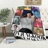 Singer idol Warm Soft Plush Nap Blankets Sofa rug for Living Room j-Jung Office Bedroom k-kook Home Travel Kid Gifts Flannel 4