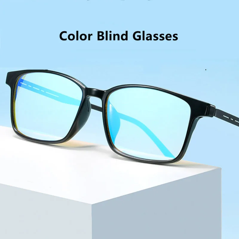 Gafas para daltónicos de calidad, lentes correctoras con Rectangular, TR90, rojo, verde, Unisex AliExpress