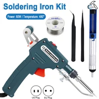 Pistolet à souder automatique 110V/220V 60W, prise US/EU, chauffage interne portatif, envoi automatique de pistolet à étain, outils de réparation de soudage 1
