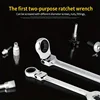 Ratchet Wrench of Keys Spanner Set Hand Tool 72-Tooth Ratcheting Flexible Head Mirror Finish Ratchet Wrench 10mm 4