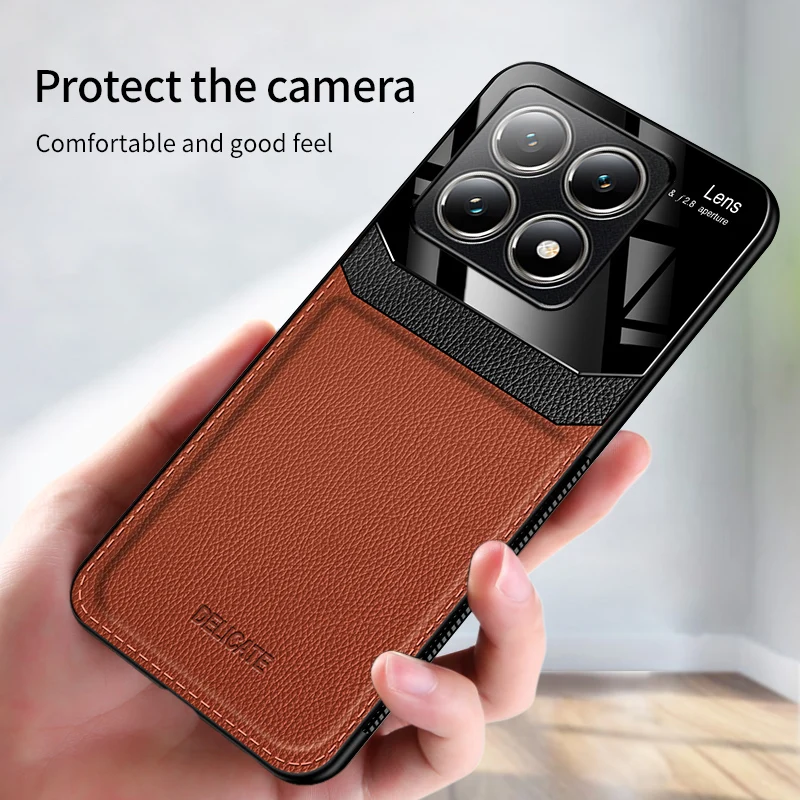 Luxury PU Leather+Hard PC Protective Back Cover Case