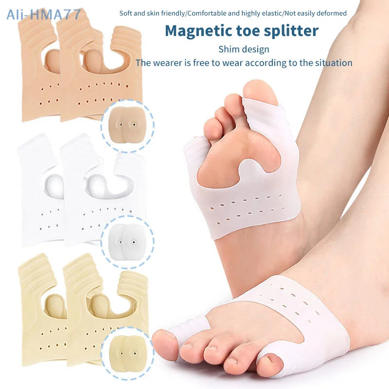 

Silicone Forefoot Pads Toe Separator Cushion Pad Pain Relief Shoes Insoles Finger Toe Hallux Valgus Corrector Gel Pads Foot Care